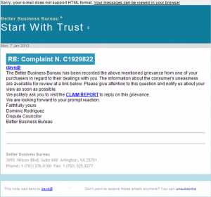Bbb Better Business Bureau Scam Email Alert – Money Saving Tips | How ...